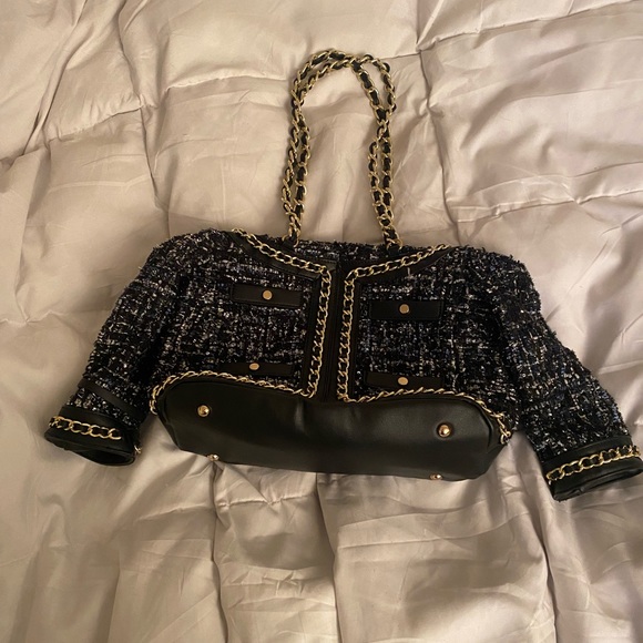 Handbags - Eunice Purse, Blue tweed, good condition